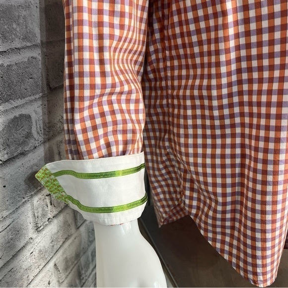 Robert Graham X Flip Cuff Checked Gingham Button Down Shirt - Picture 7 of 11
